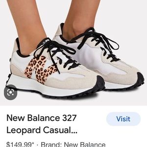 New Balance 327 with leopard “N”